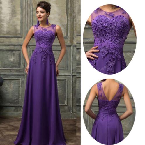 Plus size galajurken. Nieuw, Kleding | Dames, Gelegenheidskleding, Nieuw, Galajurk, Maat 46/48 (XL) of groter, Paars, Ophalen of Verzenden
