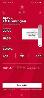 Tickets Ajax-Groningen, Losse kaart, Twee personen, November