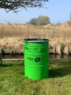 Grote voorraad 200L olievat vuurkorf brandton blik vat drum, Ophalen, Zo goed als nieuw