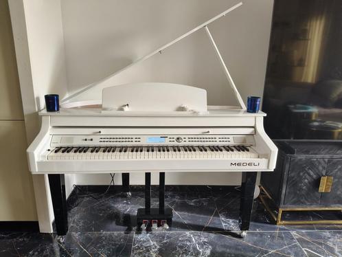 Medeli Digitale Vleugel - Wit - Zo Goed Als Nieuw, Muziek en Instrumenten, Piano's, Zo goed als nieuw, Vleugel, Wit, Digitaal