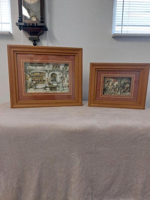 Anton Pieck 3D Schilderijen - Set van 2, Antiek en Kunst, Kunst | Schilderijen | Klassiek, Ophalen