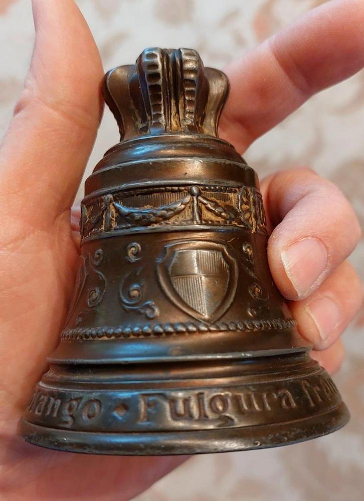 Antieke bronzen tafelbel, Antiek en Kunst, Antiek | Koper en Brons, Ophalen of Verzenden