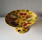 Mooie antieke Sarreguemines fruitschaal majolica/barbotine, Antiek en Kunst, Antiek | Schalen, Verzenden