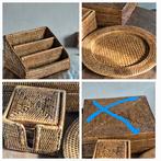 Mooie set van rattan pitriet birmariet. Ook los te koop, Huis en Inrichting, Ophalen of Verzenden, Zo goed als nieuw