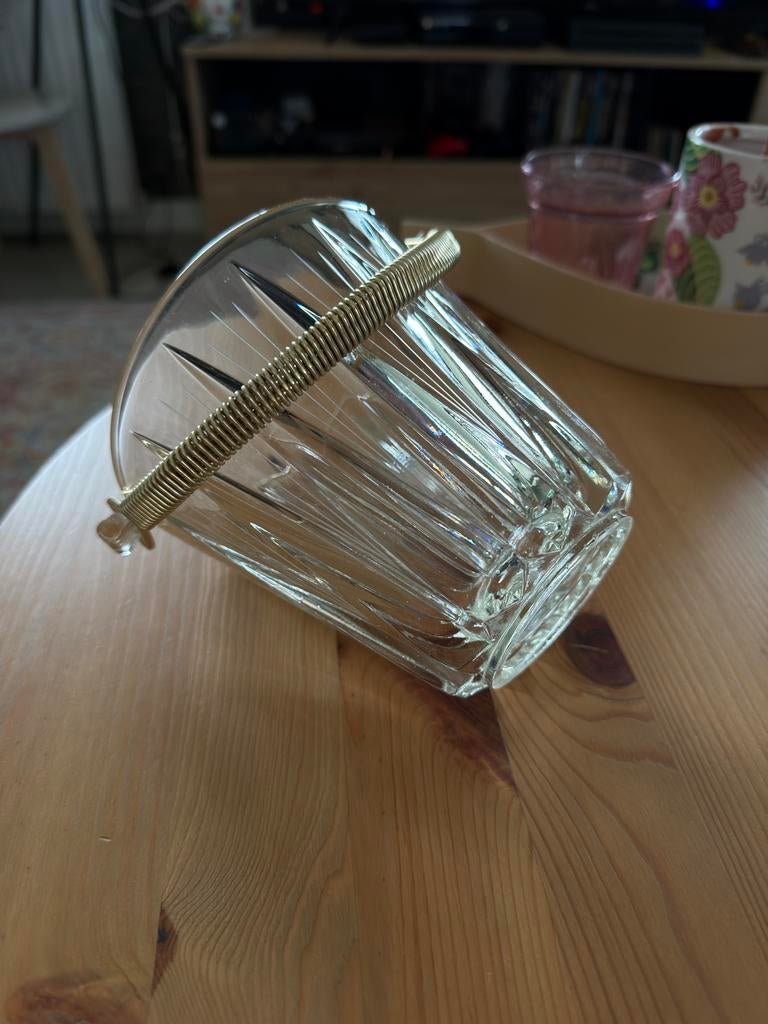 Italiaanse Kristallen IJsemmer 1960, Antiek en Kunst, Antiek | Glas en Kristal, Ophalen of Verzenden