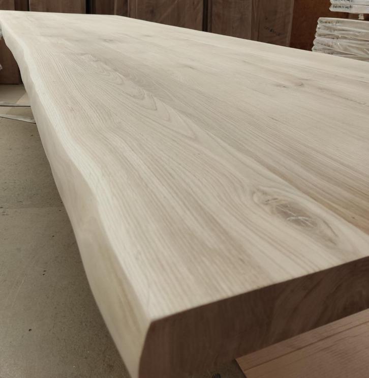 BOOMSTAM eiken werkblad keukenblad 64cm diep tot 360cm lang, Huis en Inrichting, Keuken | Keukenbenodigdheden, Nieuw, Ophalen