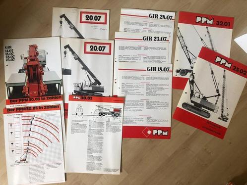 9 stuks folder PPM 70er jaren, Boeken, Catalogussen en Folders, Gelezen, Ophalen of Verzenden