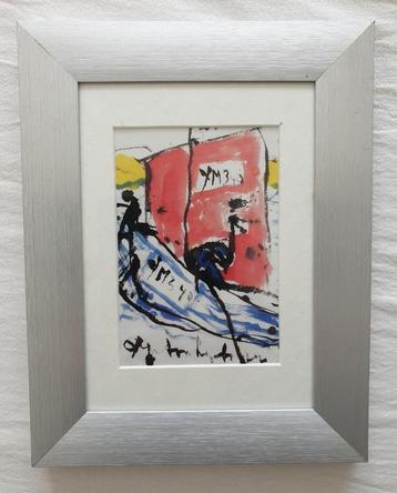 Anton Heyboer - Vissersboot - Grafiekje in Lijst beschikbaar voor biedingen