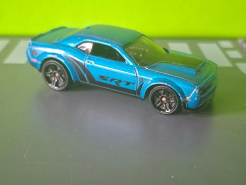 Hotwheels - 2018 Dodge Challenger SRT Demon [blauw] 1/60, Hobby en Vrije tijd, Modelauto's | Overige schalen, Gebruikt, Auto, Ophalen of Verzenden