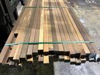Hardhout–Louro Itauba–palen–staander-liggers-regels-50x50 mm, Tuin en Terras, Palen, Balken en Planken, Ophalen, Palen, Nieuw