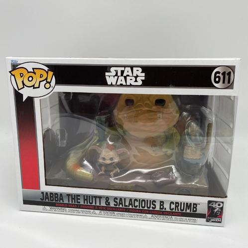 Funko Pop! Star Wars: Jabba the Hutt & Salacious B. Crumb #6, Verzamelen, Poppetjes en Figuurtjes, Nieuw, Ophalen of Verzenden