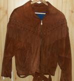 bruin suede jasje met franje, Bruin, Nieuw, Jasje, Ophalen