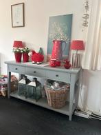 Sidetable grijs, Huis en Inrichting, Tafels | Sidetables, Ophalen, 100 tot 150 cm, Zo goed als nieuw, 25 tot 50 cm