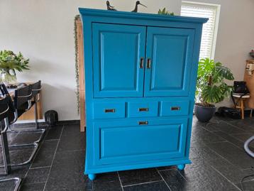 TV Kast (grenen, blauw)
