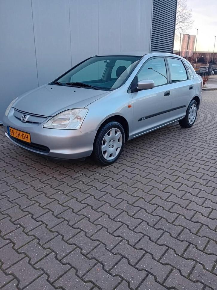 VERKOCHT, Auto's, Honda, Bedrijf, Civic, Benzine, C, Hatchback, Automaat, Origineel Nederlands, Zilver of Grijs, Voorwielaandrijving