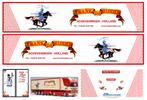 Vrachtauto decal 1:50 Frank de Ridder transport ( type 1 ), Verzenden, Nieuw, Bus of Vrachtwagen, Overige merken