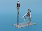 Zilveren miniatuur lantaarnaansteker                    Z248