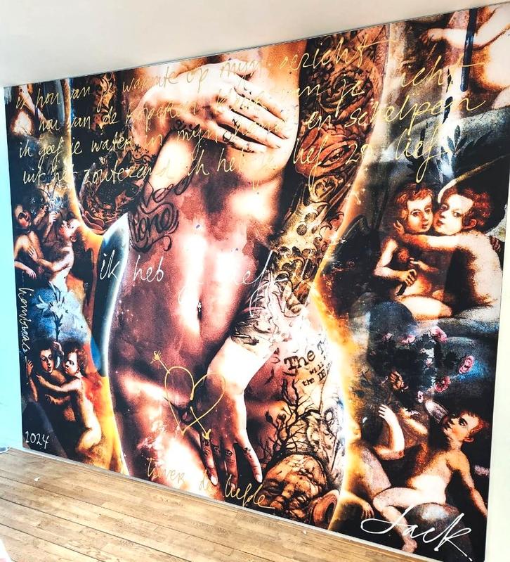 Groot Origineel doek van Jackart. Jack Liemburg, Antiek en Kunst, Kunst | Schilderijen | Modern, Ophalen