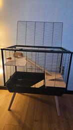 Zolux  hamster Knaagdierkooi Neo Muki Zwart vrijwel nieuw, Ophalen, Kooi, 60 tot 90 cm, Zo goed als nieuw