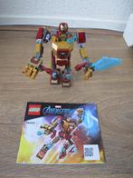 Lego Marvel 76203 Iron Man mechapantser, Ophalen of Verzenden, Zo goed als nieuw, Complete set, Lego