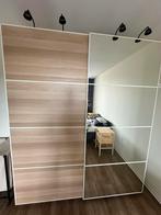 IKEA Pax schuifdeur, houten en spiegel, Ophalen, Zo goed als nieuw, 50 tot 75 cm, 200 cm of meer