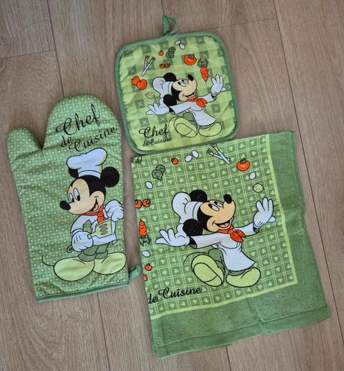 Originele Disney ovenwant, keukenlap, handdoek–Mickey Mouse, Huis en Inrichting, Keuken | Textiel, Nieuw, Overige typen, Groen
