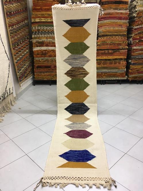 Boujaad Kelim loper tapijt 3m30 x 74 cm, Huis en Inrichting, Stoffering | Tapijten en Kleden, Nieuw, 50 tot 100 cm, 200 cm of meer