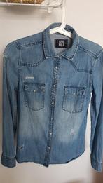 Stoere denim blouse/jasje Live Wild - Maat S, Live Wild, Blauw, Ophalen of Verzenden, Maat 36 (S)