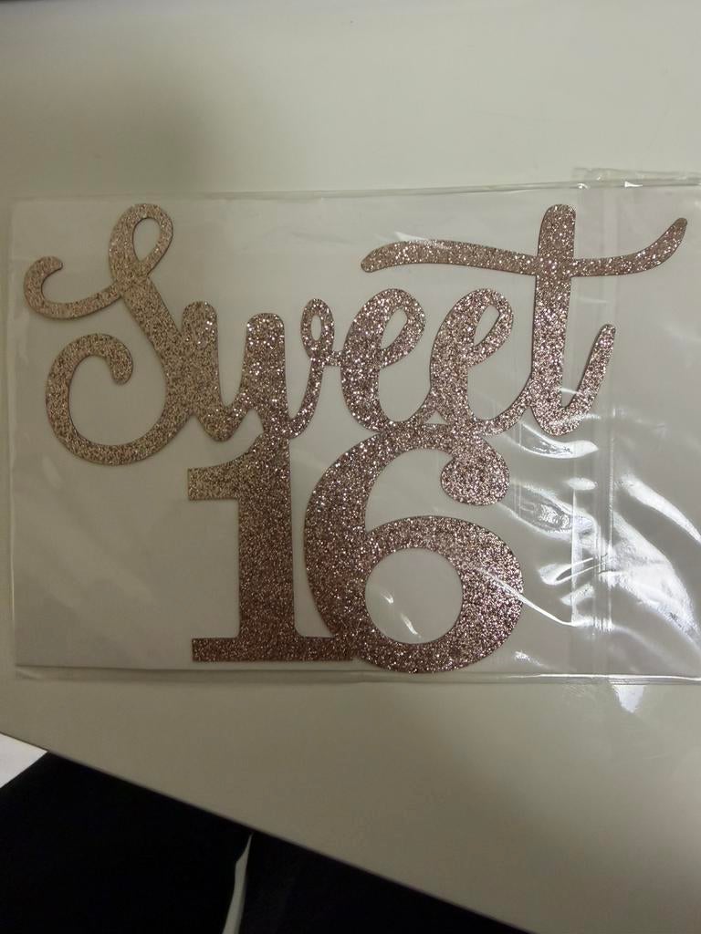 Sweet 16 topper, Ophalen of Verzenden, Nieuw