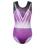 Turnpakje paars glitter 122 128 134 140 146 152 158, Paars, Nieuw, Turnpak(je), Kindermaat 122 t/m 140