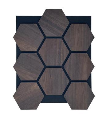 YourWalls Wandpaneel Heaxagon Smoked 62x76cm beschikbaar voor biedingen