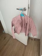 Roze leren jas H&M 128, Ophalen, Zo goed als nieuw, Meisje, Jas