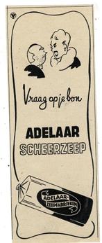 Vraag op je bon ADELAAR Scheerzeep of DELA ZEEP 1946, Verzenden, Zo goed als nieuw, Overige typen