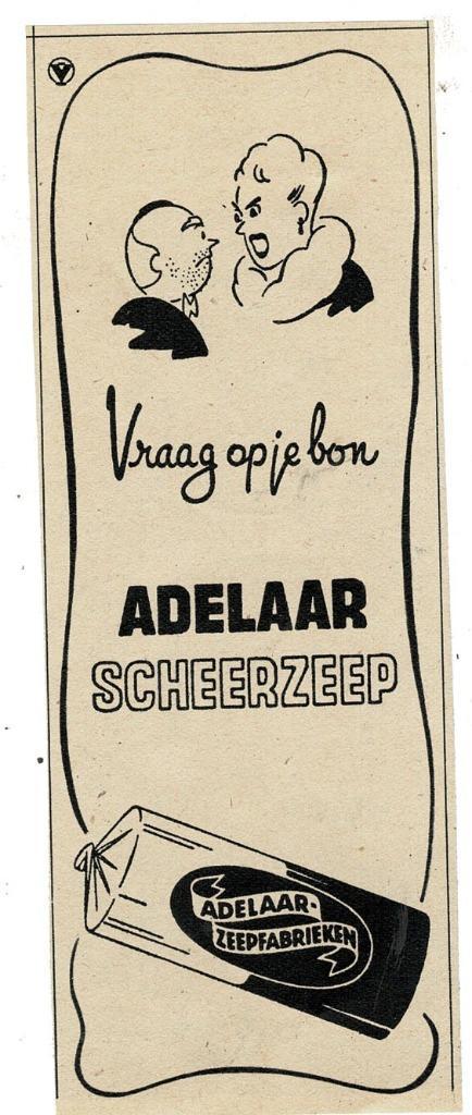 Vraag op je bon ADELAAR Scheerzeep of DELA ZEEP 1946, Verzamelen, Merken en Reclamevoorwerpen, Zo goed als nieuw, Overige typen