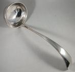 Zilveren soepdienlepel Parelrand antiek 835 zilver, Antiek en Kunst, Ophalen of Verzenden, Zilver
