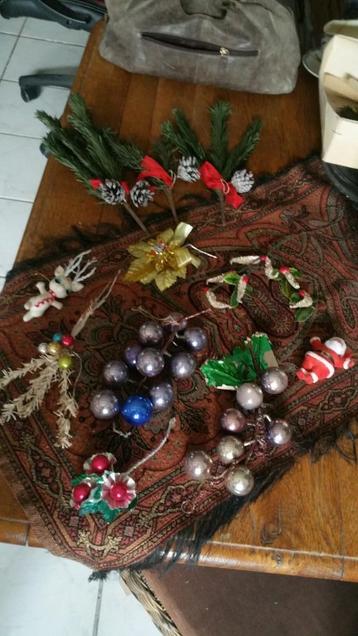 verschillende oude kerstdecoraties per foto tekoop beschikbaar voor biedingen