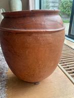 Handgemaakte pot, bruin, Ophalen of Verzenden, Overige materialen, Pot, Bus of Blik