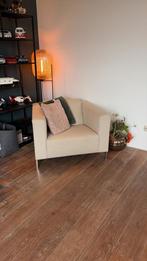 Bezoeker fauteuil Staal, Moroso, Huis en Inrichting, Fauteuils, Ophalen, Zo goed als nieuw, Stof, 50 tot 75 cm
