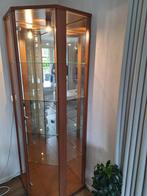 Hoek Vitrinekast met glazen planken, Huis en Inrichting, Ophalen, Gebruikt, 50 tot 100 cm, Glas