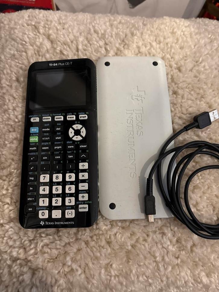 TI-84 Plus CE-T Grafische Rekenmachine, Computers en Software, Overige Computers en Software, Zo goed als nieuw, Ophalen of Verzenden