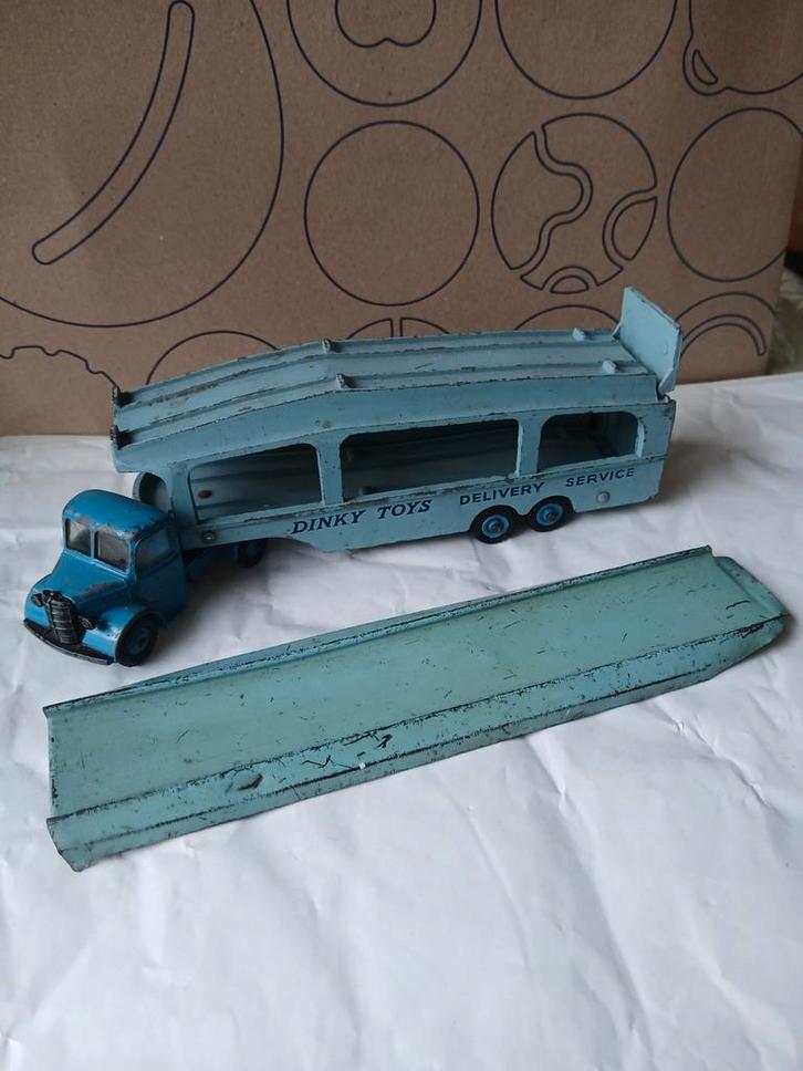 Bedford Pullmore car transporter.  Dinky Supertoys 982, Hobby en Vrije tijd, Modelauto's | 1:43, Gebruikt, Bus of Vrachtwagen