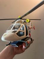Helikopter Playmobil politie met lamp licht en twee agenten, Ophalen of Verzenden, Zo goed als nieuw