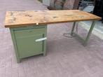 Overtoom werkbank/ werktafel van ouderwetse kwaliteit, Doe-het-zelf en Verbouw, Werkbanken, Ophalen, Gebruikt, 170 cm of meer