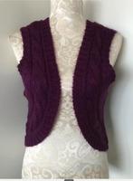 Auberginekleurige Mohair Bolero, Maat 38/40 (M), Overige kleuren, Ophalen of Verzenden, Zo goed als nieuw