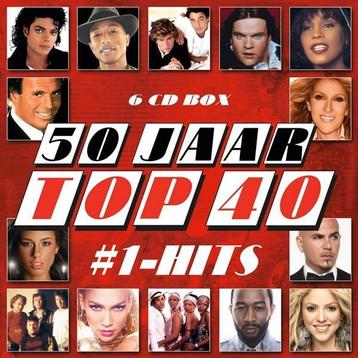 COMPLETE CD-BOX, 6 CD'S: 50 JAAR TOP 40 #NUMMER 1 HITS#  beschikbaar voor biedingen