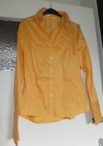 Zgan! Licht oranje zakelijke blouse overhemd van H&M maat 38, Oranje, Maat 38/40 (M), H&M, Zo goed als nieuw