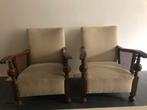 stoelen oud en teak, prachtige stijl, Antiek, Gebruikt, Twee, Wit