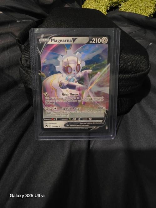 Magearna V Silver Tempest 128/195, Hobby en Vrije tijd, Verzamelkaartspellen | Pokémon, Zo goed als nieuw, Losse kaart, Ophalen of Verzenden
