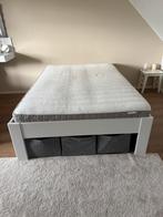 Ikea Malm bed inclusief latten bodems en matras, Huis en Inrichting, Slaapkamer | Bedden, Gebruikt, Wit, Twijfelaar, 200 cm