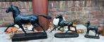 ​Antiek bronzen paarden Albert Hinrich Hussmann, Ophalen of Verzenden, Brons